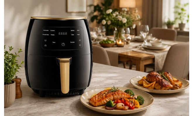 Kimiyo LCD kijelzős Air Fryer 6L
