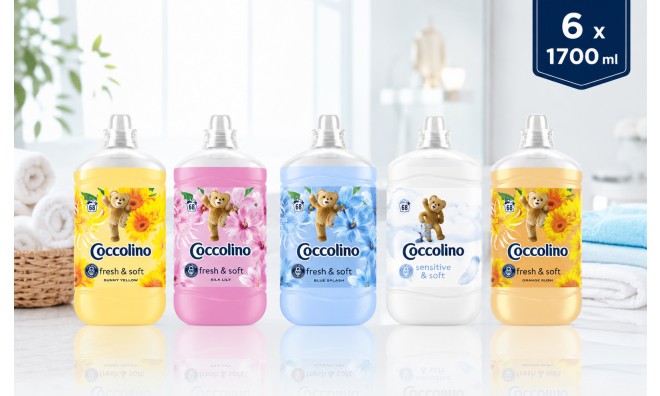 6 x1700 ml Coccolino Öblítő 2