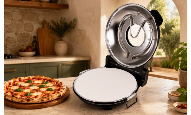 Kompakt elektromos pizzasütő