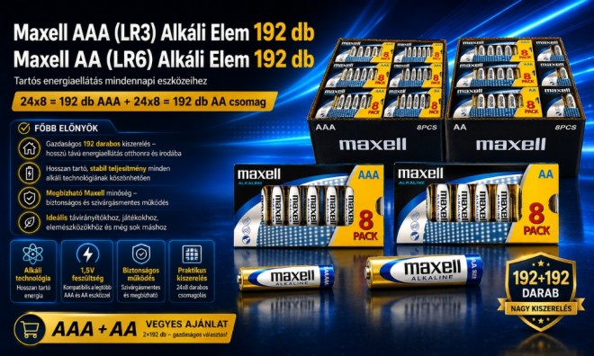 Maxell Alkáli Elem - AAA/AA