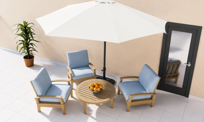 Kitekerhető Félkör-Balkon napernyő 3