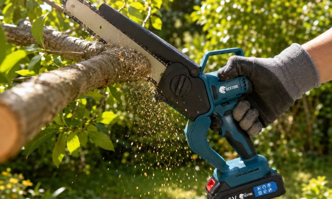 Rextool akkumulátoros fűrész