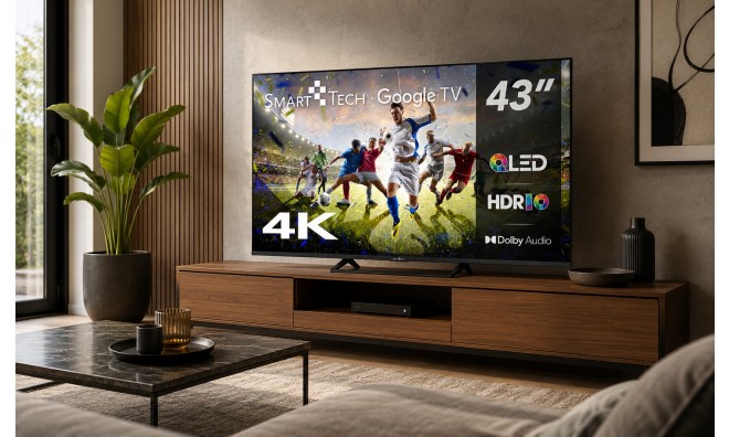 SmartTech 43'' QLED 4K Google TV