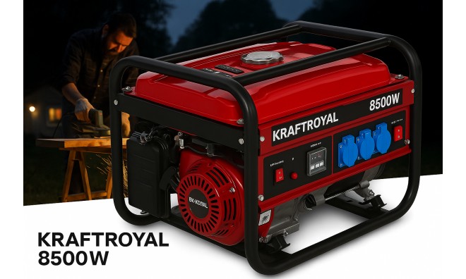 Erős 8500W benzines generátor