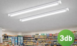 3db T8 LED fénycső, 120 cm hosszú