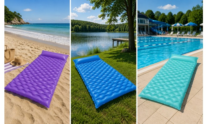 Felfújható texturált strandmatrac