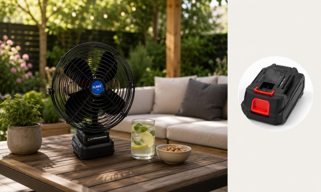 Flinke akkumulátoros ventilátor