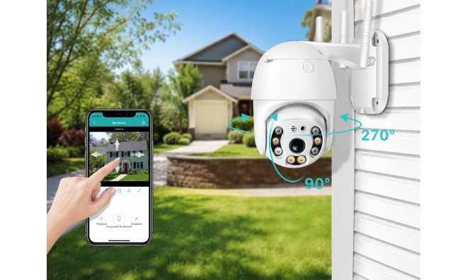 1+1 1080P WiFi IP Kamera 4+4 LED 3