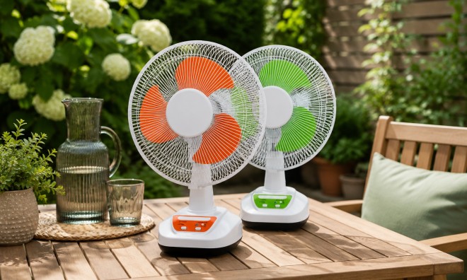 Napelemes, Akkus Ventilátor