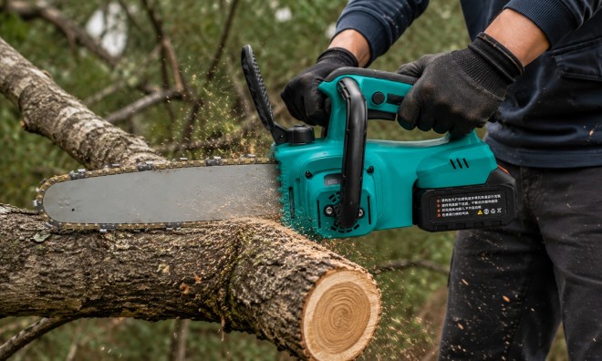 THO 2x48V akkus láncfűrész 2