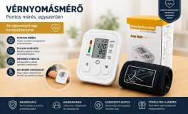 Felkaros vérnyomásmérő, LCD kijelző