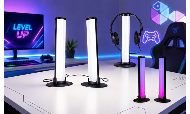 LED Gaming RGB Asztali Lámpa Szett 2