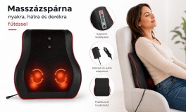 Masszázspárna nyakra fűtéssel