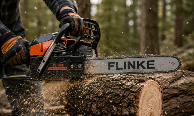 FLINKE Benzinmotoros Láncfűrész 3