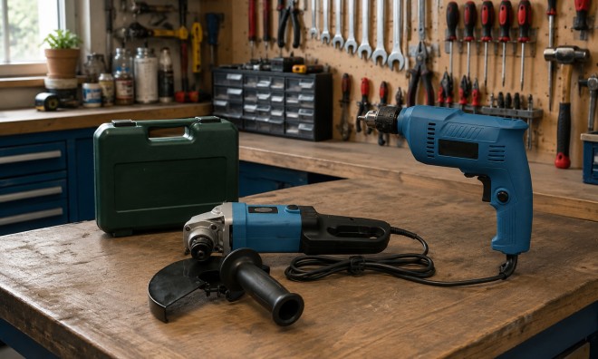 Flinke FK-8011 Elektromos sarokcsiszóló és fúró szett