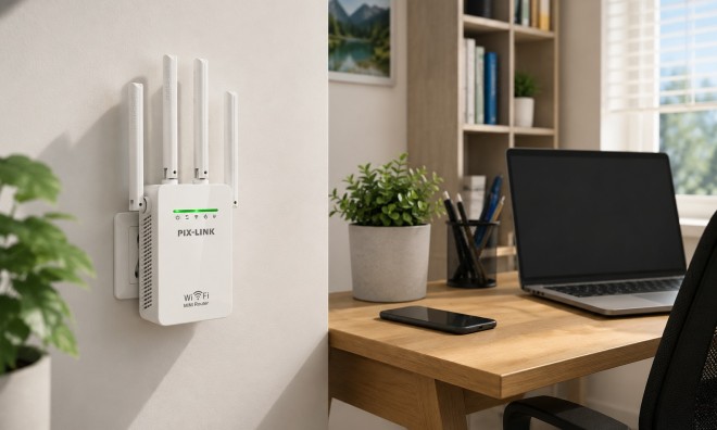 Pix-Link Wifi jelerősítő 300Mb/s