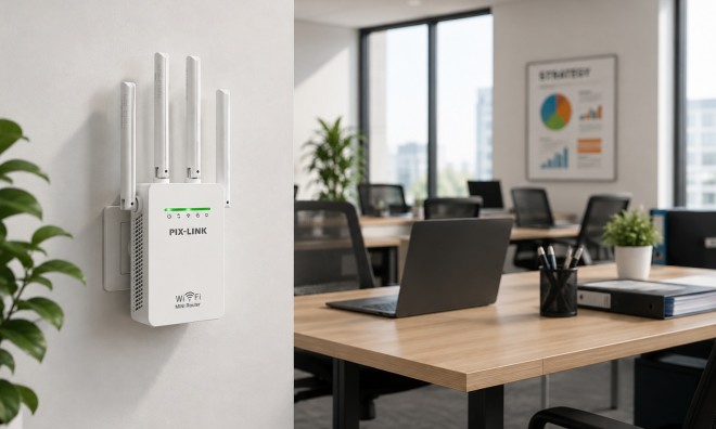 Pix-Link Wifi jelerősítő 300Mb/s 2