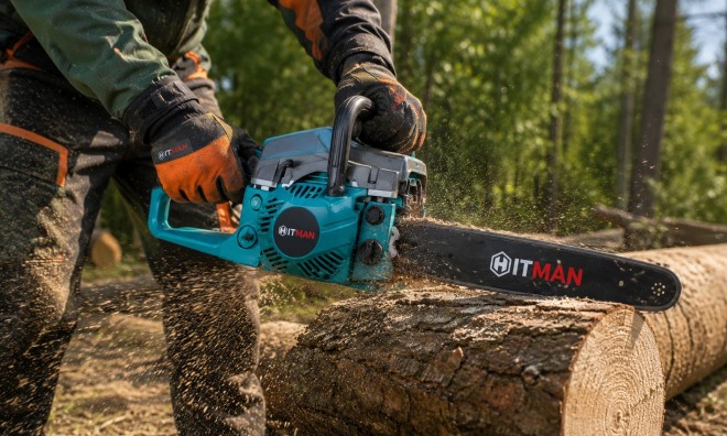 Hitman HT-CHS-6545XR Benzinmotoros Láncfűrész 2