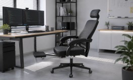 Dowinx Ergonomikus irodai szék lábtartóval