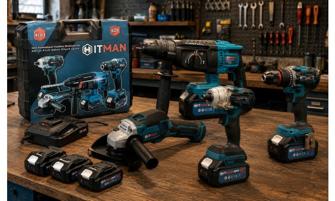Hitman HT-BACD-2458KR Akkus Szerszámgép Készlet