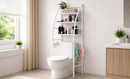 WC Fölé Helyezhető Fém Tároló Állvány