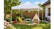 Kerti Pavilon – Bézs , 3x3 m-es - min