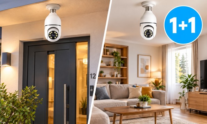 1+1 Forgatható Smart WiFi IP Kamera