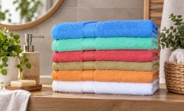 6 részes színes törölköző szett