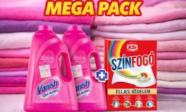 1+1 Vanish Oxi Action Színes Mosógél MEGA PACK (2×3 liter)