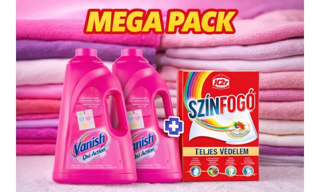 1+1 Vanish Oxi Action Színes Mosógél MEGA PACK (2×3 liter)