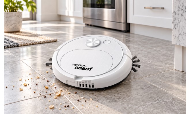 Automatic Sweeping robot, fehér 2