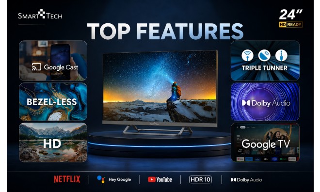 Smart Tech 24HG01VC Google TV 4