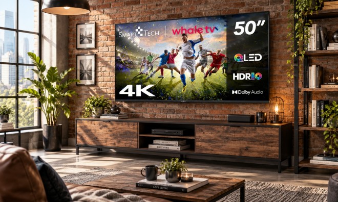 SmartTech 50'' 50QH02K 4K QLED Smart Tv