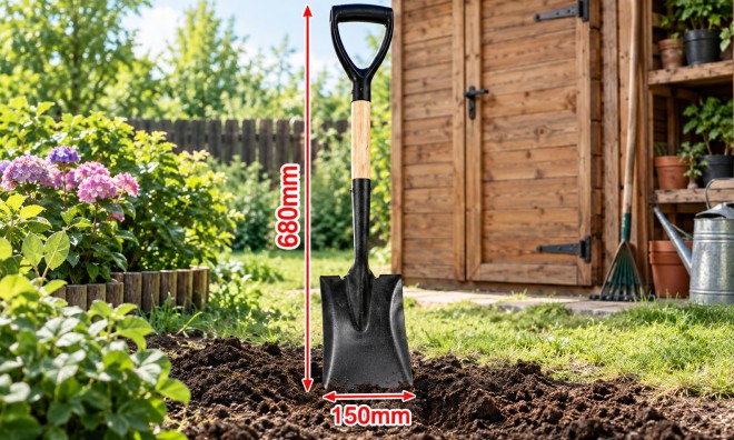 Kmt Tools Kerti rövid ásólapát D-markolattal 4
