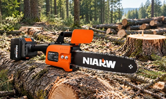 Niarw 12 hüvelykes akkumlátoros láncfűrész