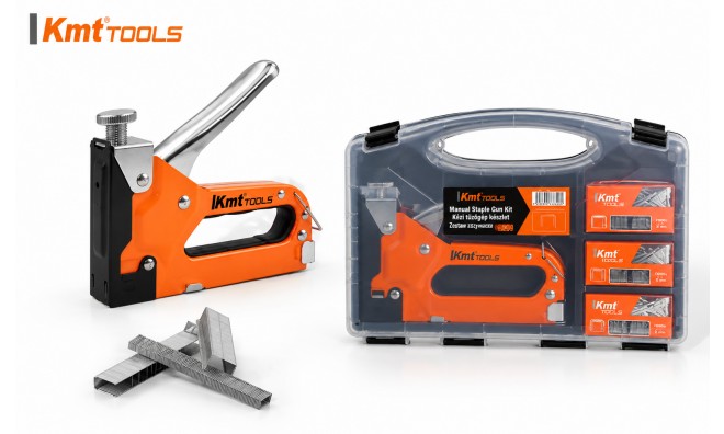 KMT TOOLS Kézi Tűzőgép és Kárpitos Tűzőpisztoly 3 az 1-ben 2