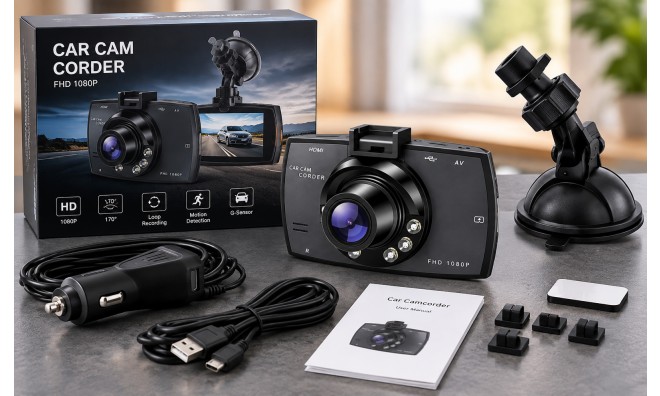 Full HD 1080p Autós Menetrögzítő Kamera