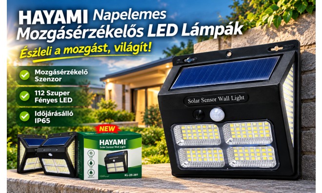 1+1 Hayami Napelemes LED Lámpa 2
