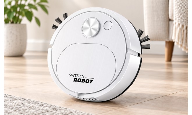 Automatic Sweeping robot, fehér 4