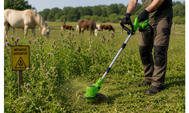 Hayami HA-1025 Fűkasza és Fűnyíró 2db akkuval 3