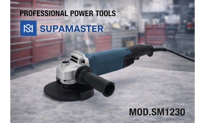SUPAMASTER SM1230 vezetékes sarokcsiszoló 1600W