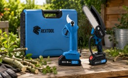 Rextool dupla akkus metszőolló, fűrész 96V