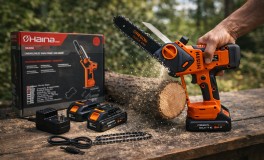 Haina HM-6800 Dupla Akkus Mini Láncfűrész 62V