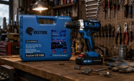 Rextool Fúró-csavarozó készlet rengeteg kiegészítővel