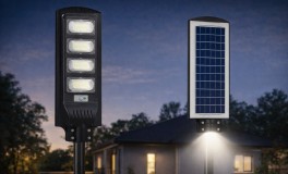 LED Napelemes utcai lámpa érzékelő 15000 mAh