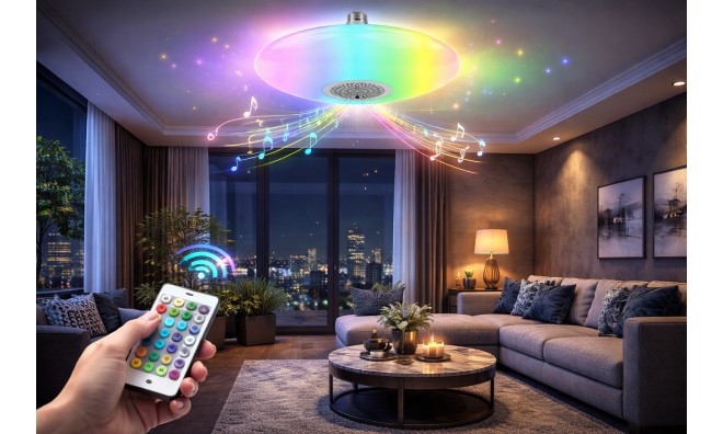 Bluetooth UFO lámpa hangszóróval 20W