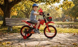 Super Moto Kerékpár 16'' piros