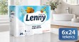 Lenny WC-papír MEGA PACK, 6x24 - min