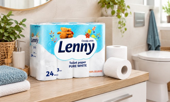Lenny WC-papír MEGA PACK, 6x24 3
