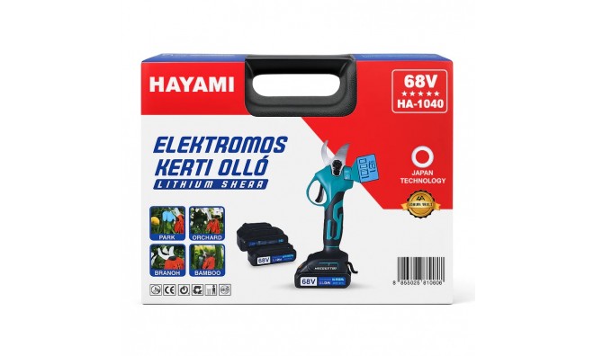 HAYAMI Elektromos Kerti Metszőolló 68V 2